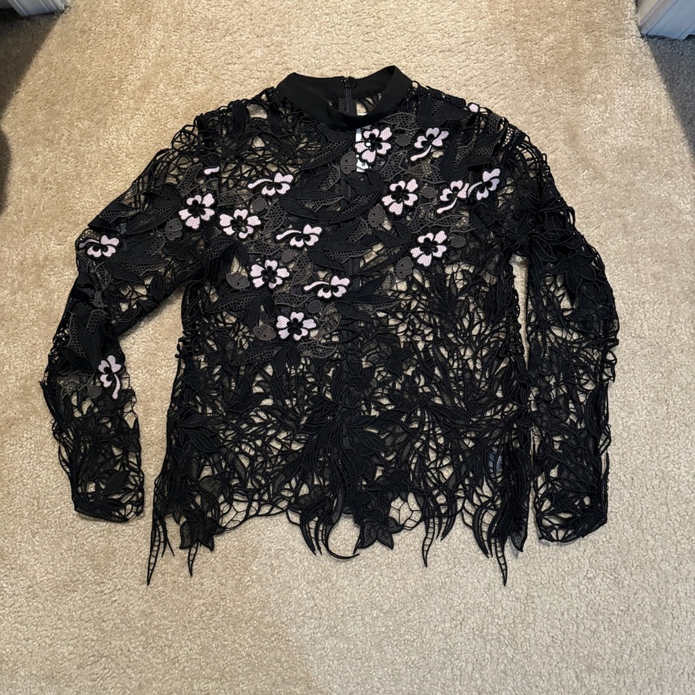 Self Portrait crochet top - Picture 1 of 2